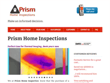 Tablet Screenshot of prismhomeinspections.com